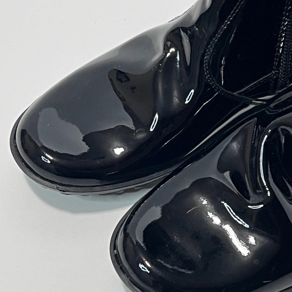 Naturino 34 (2.5) Black Patent Leather Boots Zipper - Picture 6 of 9